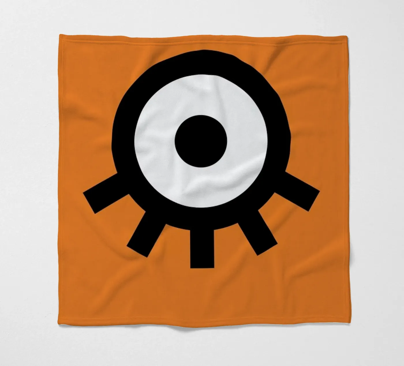 Orange fleecedeken van AS Art
