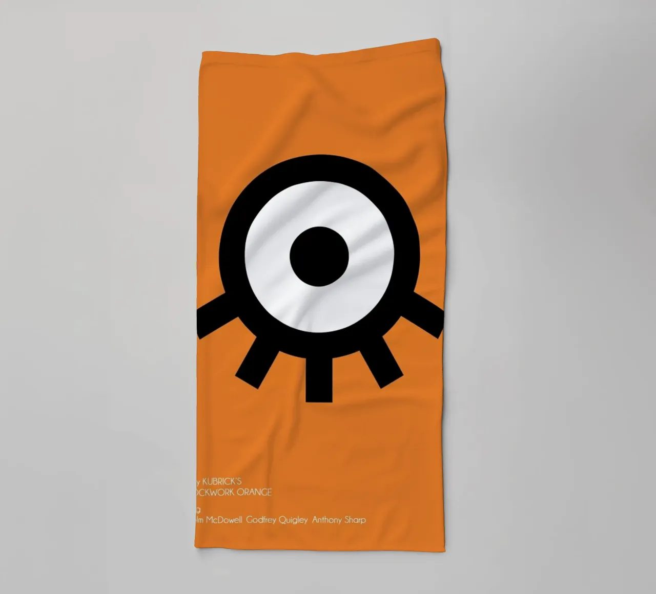 Orange badhanddoek van AS Art