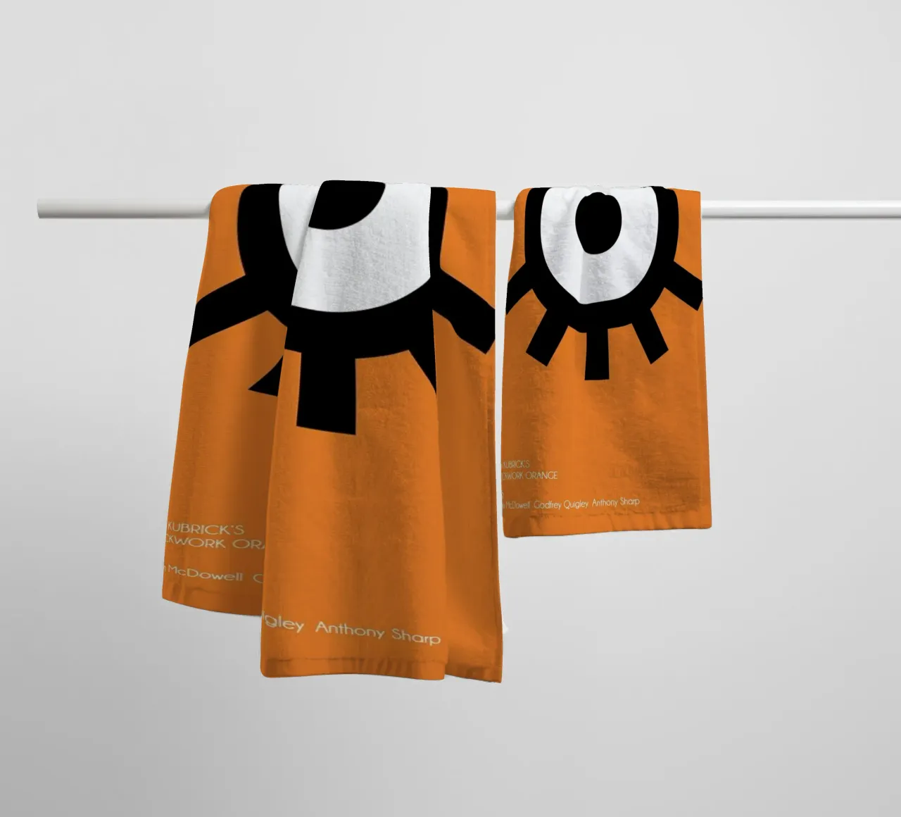 Orange badhanddoek van AS Art