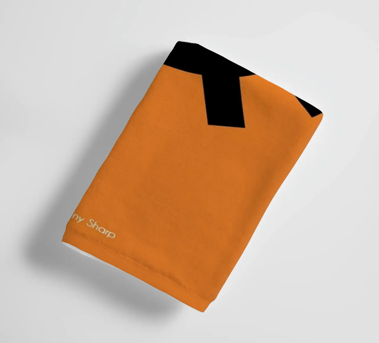 Orange badhanddoek van AS Art