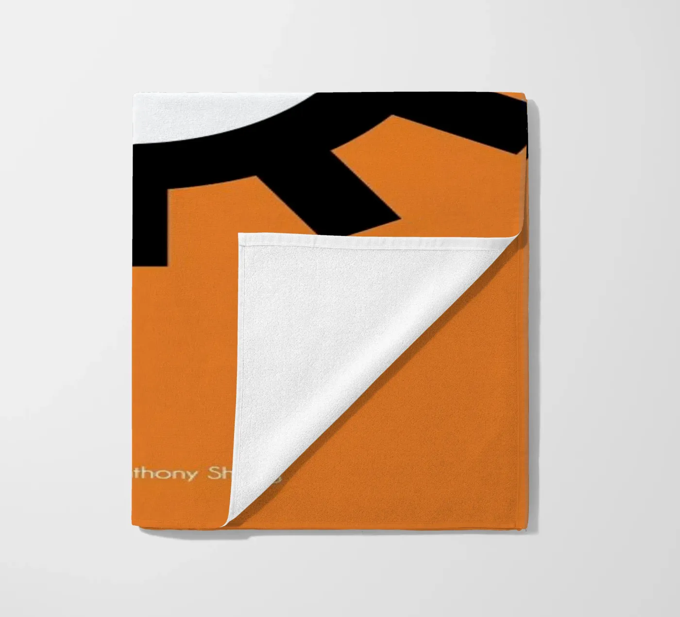Orange Strandtuch von AS Art