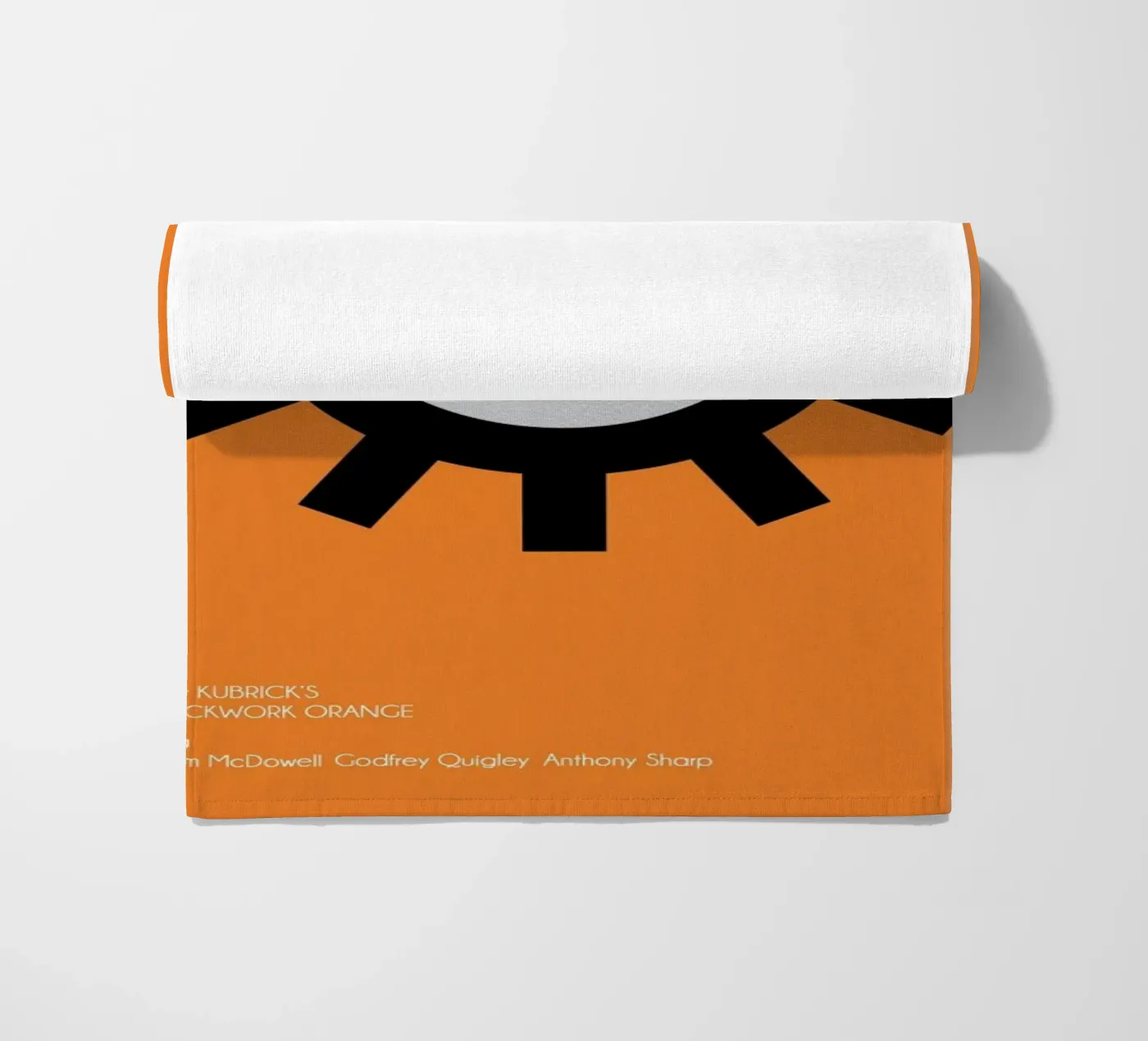 Orange Strandtuch von AS Art
