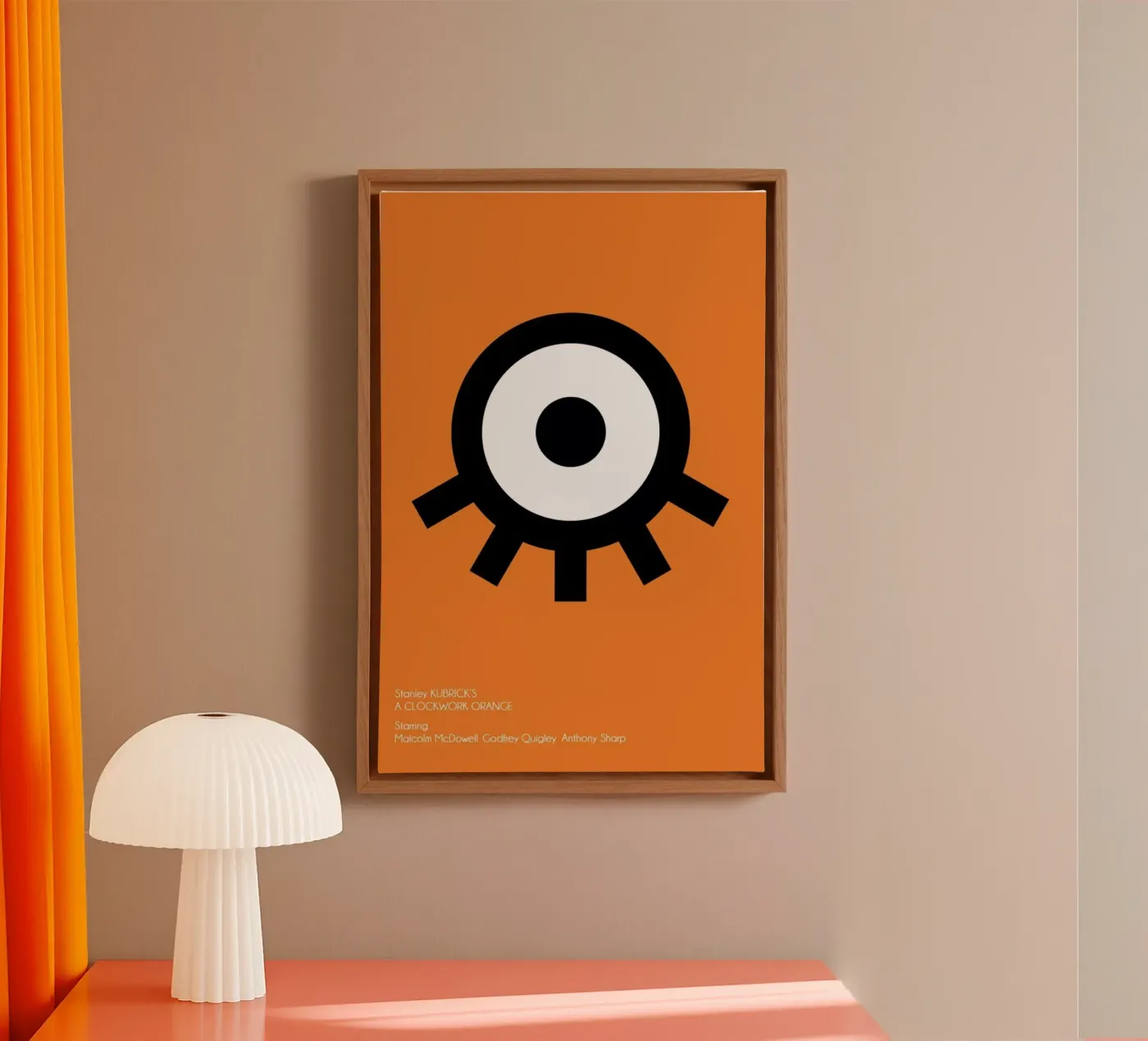 Orange canvas van AS Art