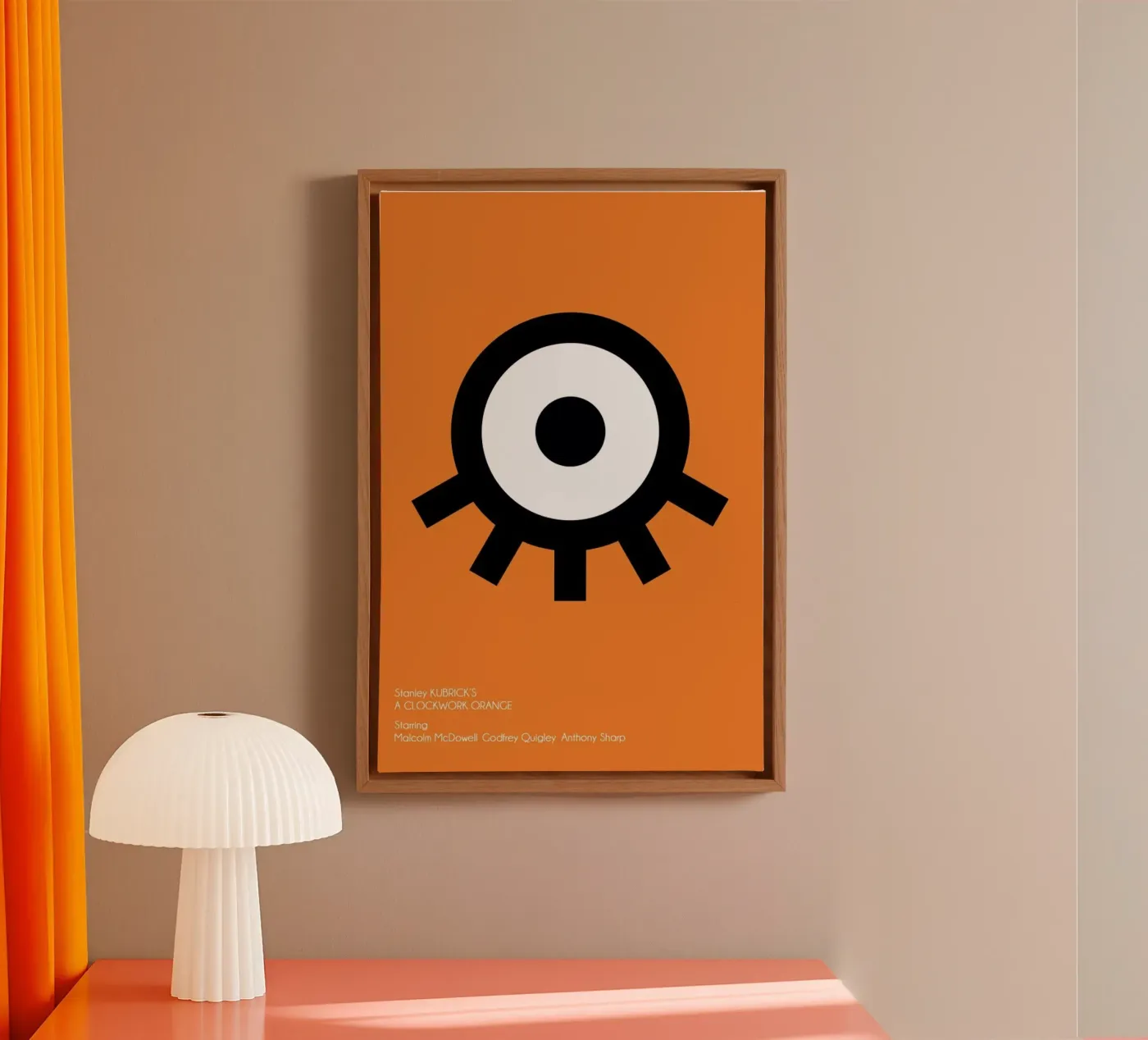 Orange canvas by AS Art