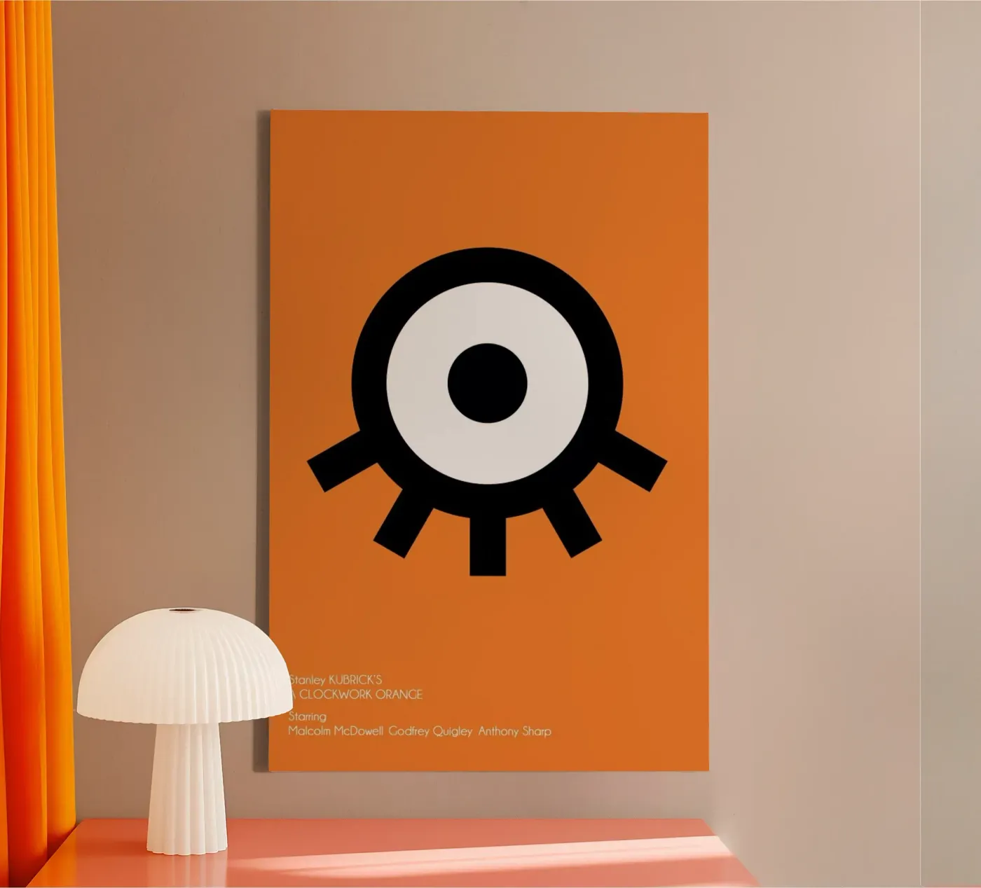Orange canvas by AS Art