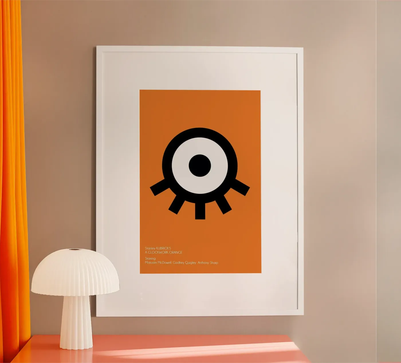 Orange poster by AS Art
