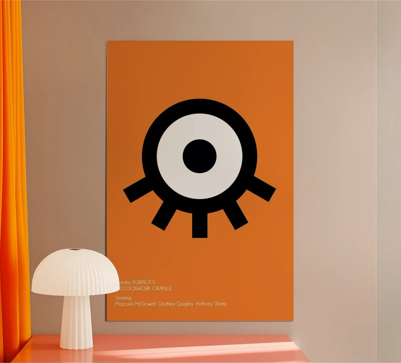 Orange poster by AS Art