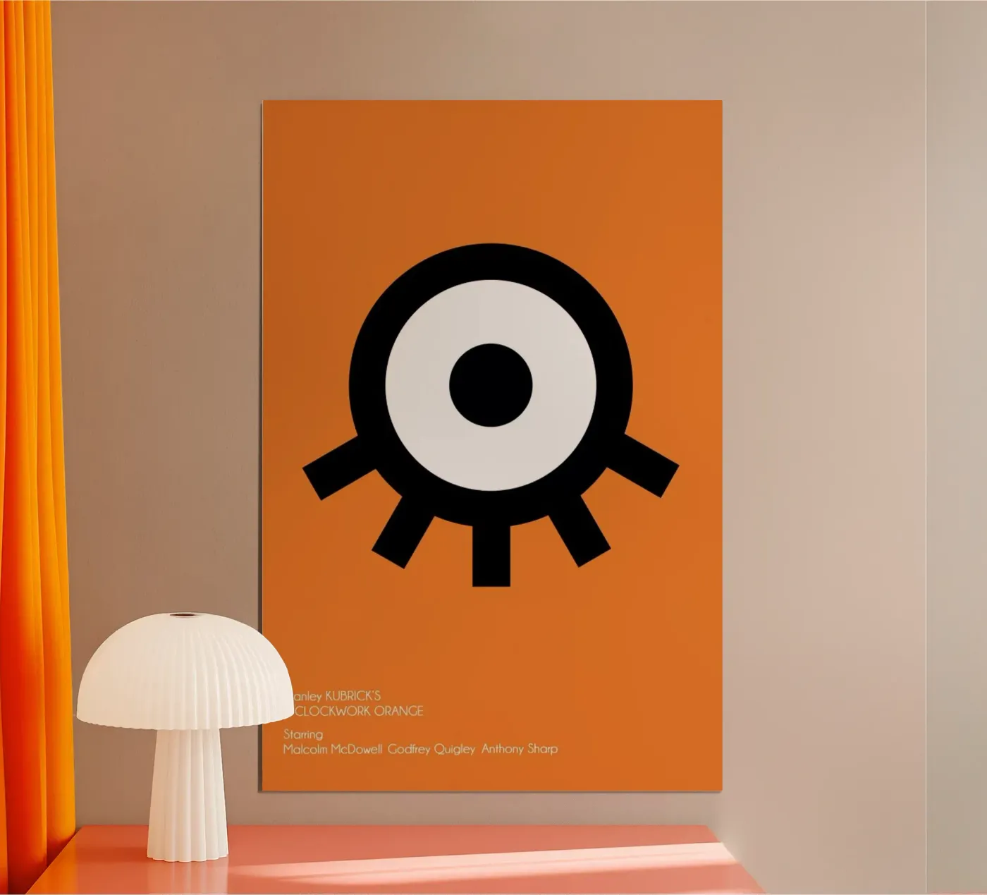 Orange Poster von AS Art