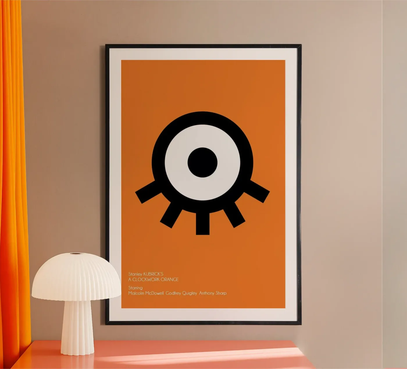 Orange Poster von AS Art