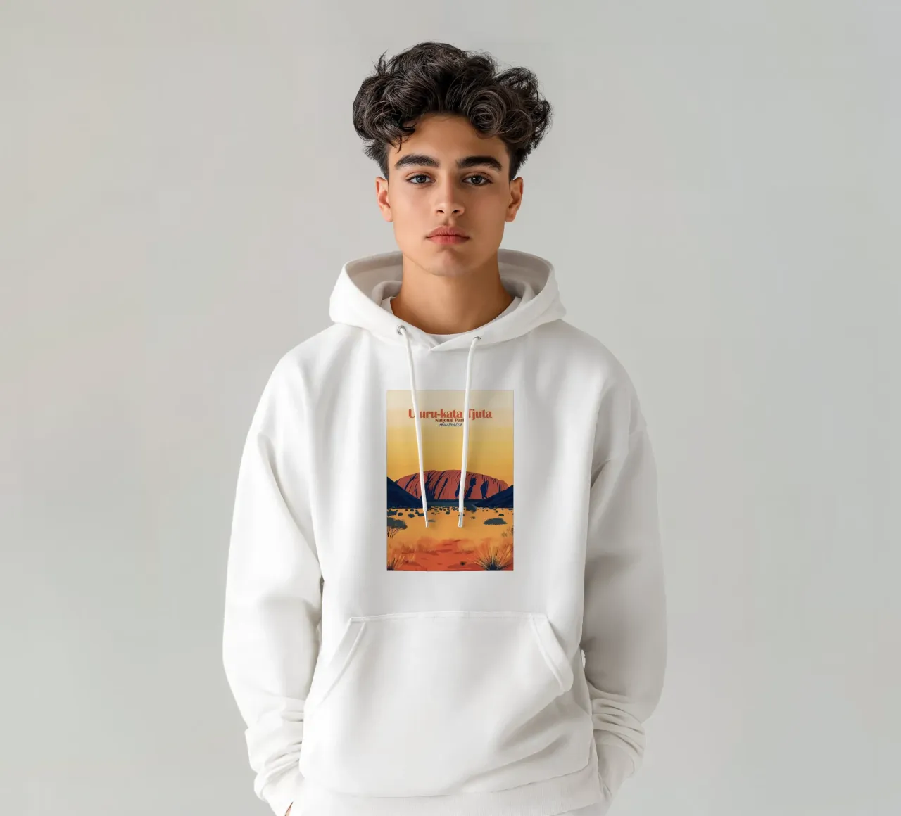Parco nazionale di Uluru-Kata Tjuta felpa con cappuccio da Ginnery