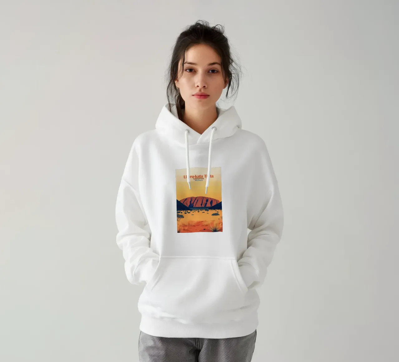 Parco nazionale di Uluru-Kata Tjuta felpa con cappuccio da Ginnery