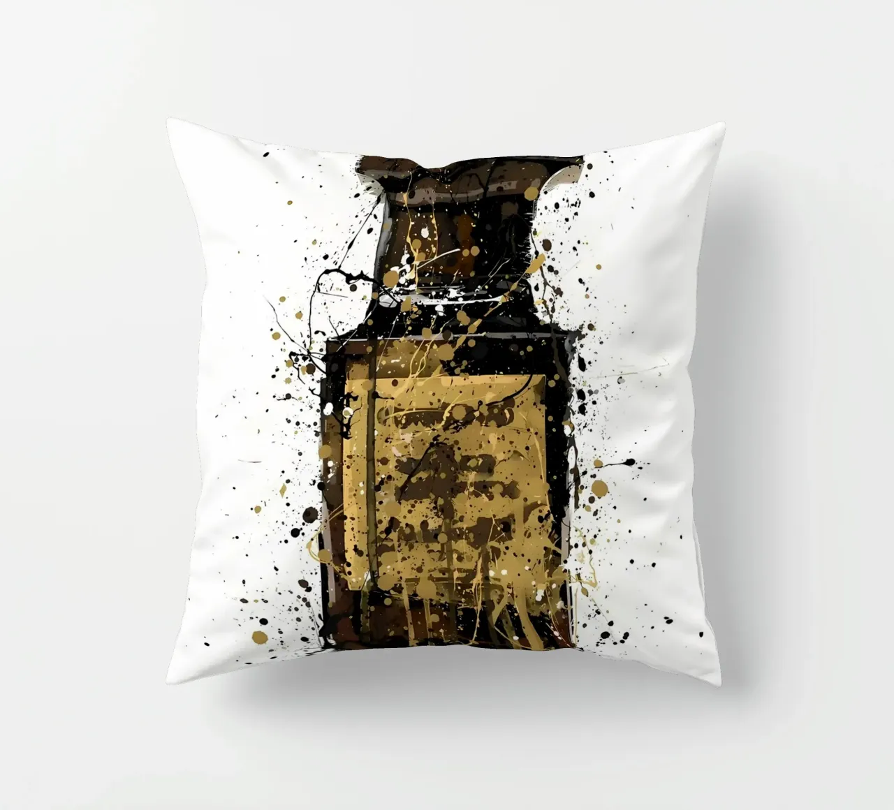 Fragrance Bottle Obsidian decorative cushion by Allaire