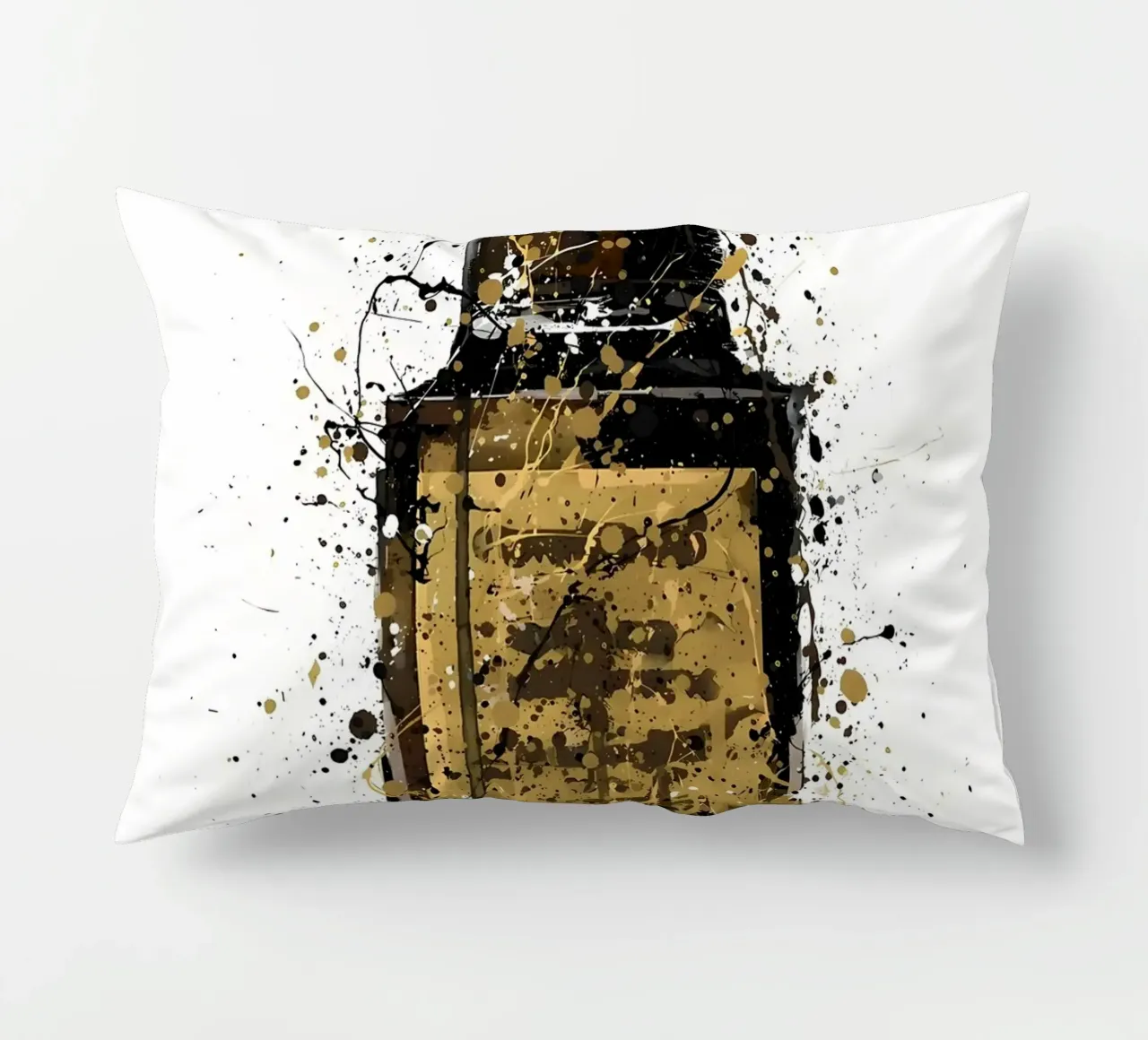 Fragrance Bottle Obsidian decorative cushion by Allaire
