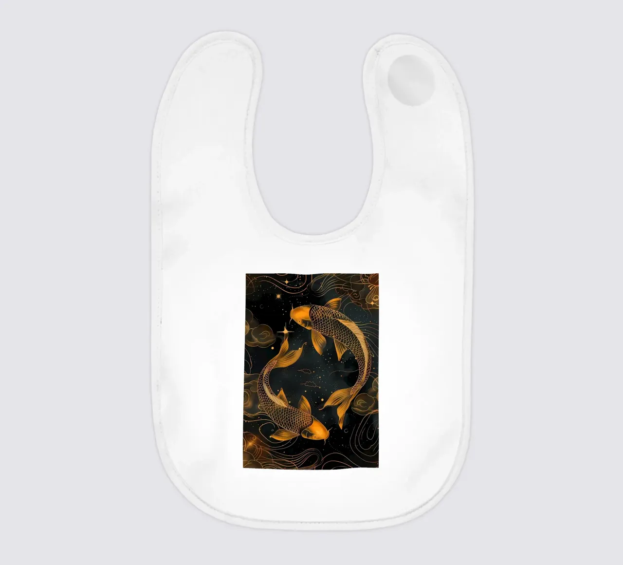 Pesce koi giapponese Yin Yang bavaglino da Mikesell