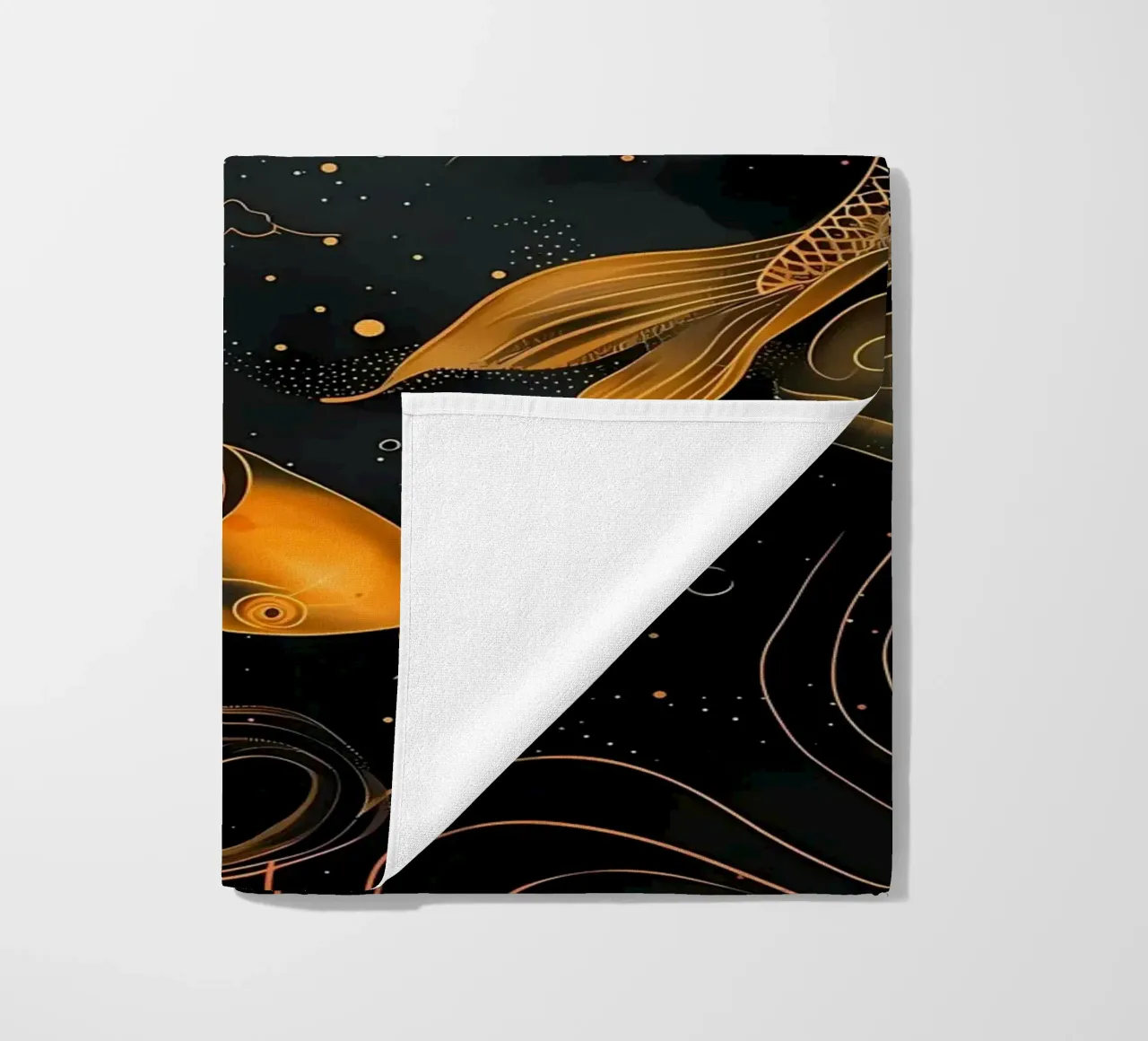 Pesce koi giapponese Yin Yang telo mare da Mikesell
