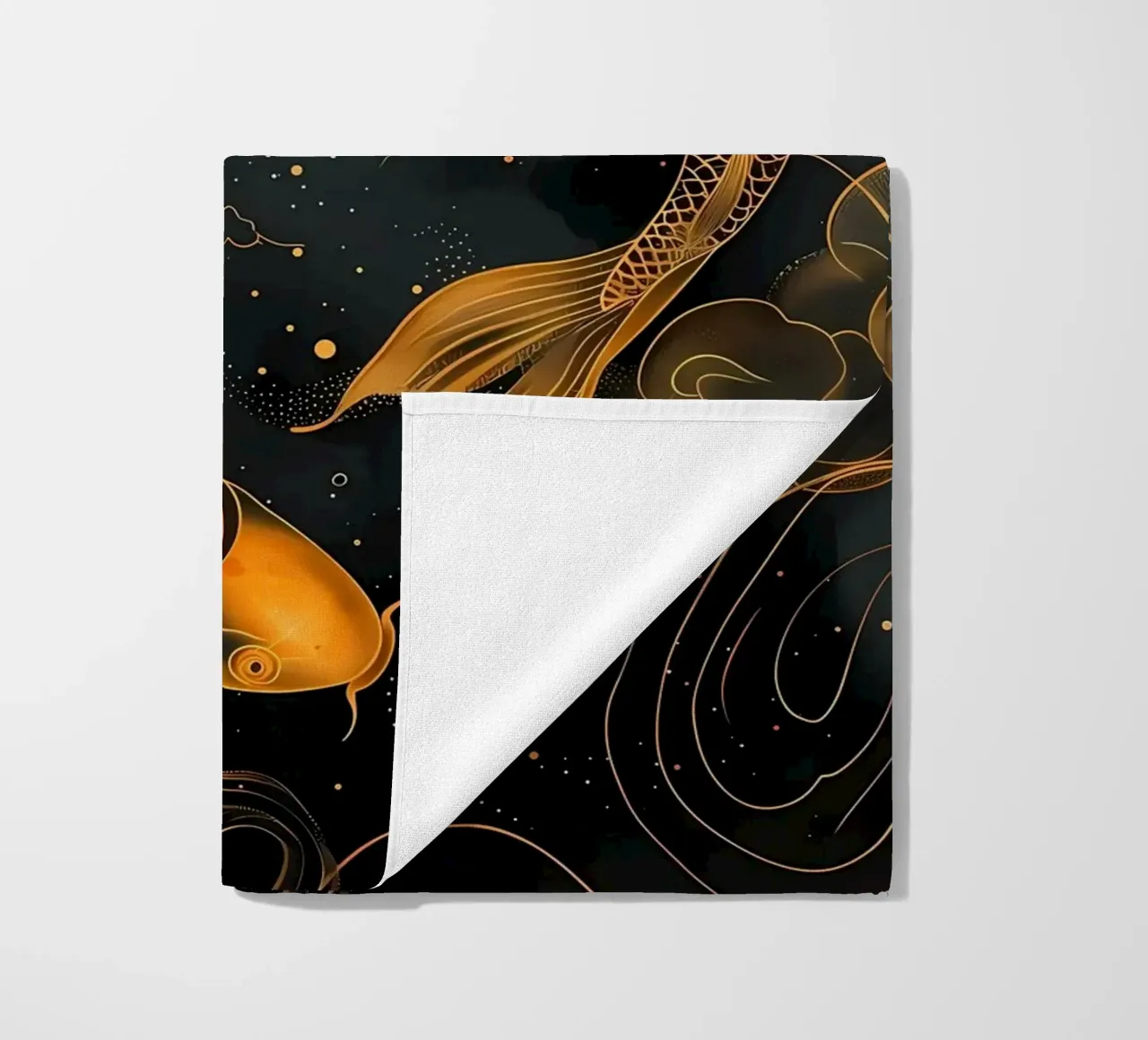 Pesce koi giapponese Yin Yang telo mare da Mikesell