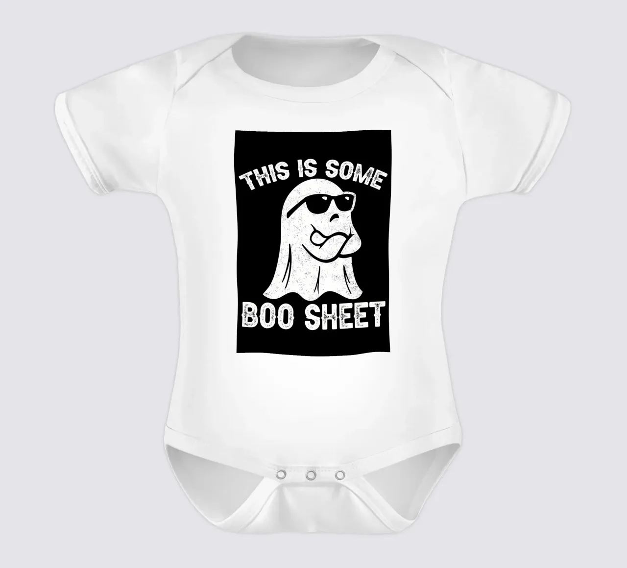 Questo è un foglio di Boo body neonato maniche corte da Delaplane
