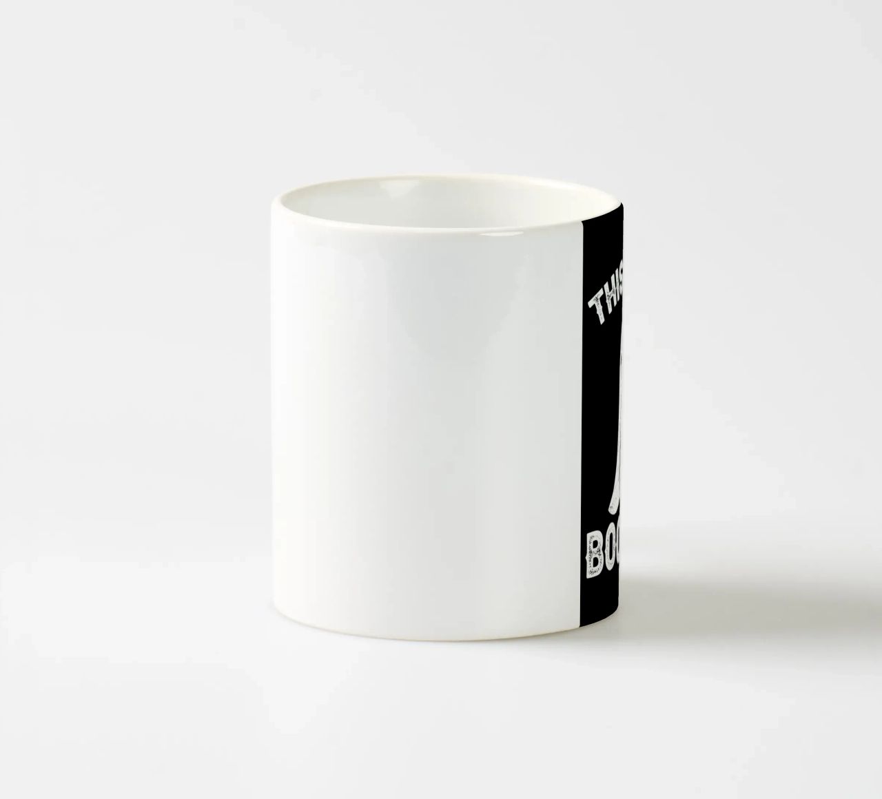 Questo è un foglio di Boo tazza in ceramica da Delaplane