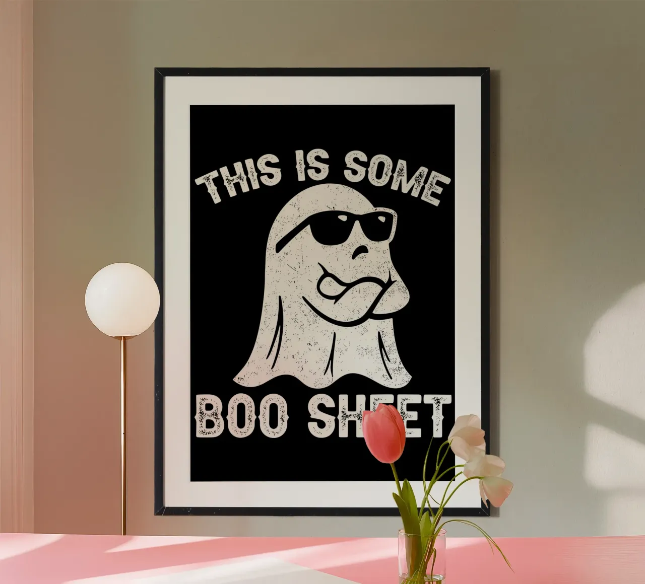 Questo è un foglio di Boo poster da Delaplane