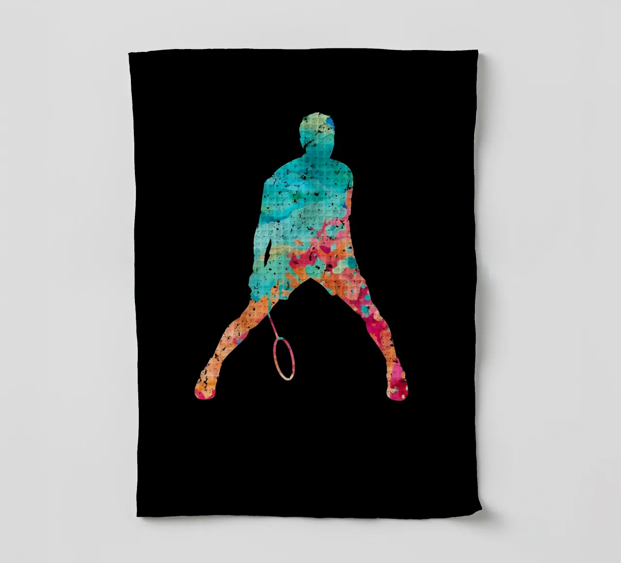 Badminton tea towel by allison
