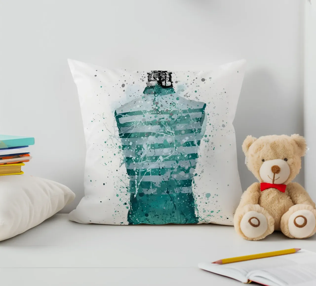 Fragrance Bottle Posiden decorative cushion by Allaire