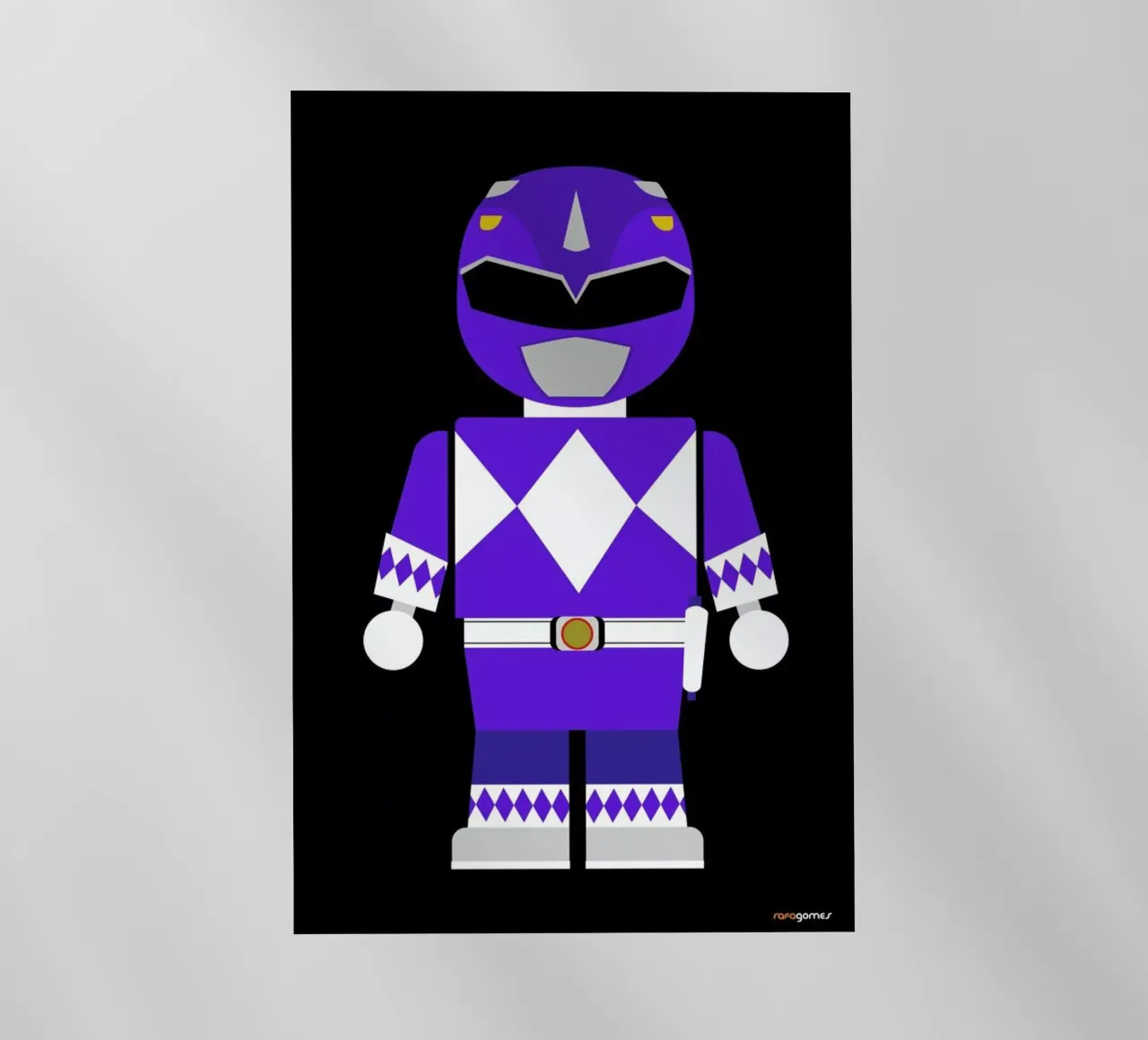 Power Ranger Toy Blue pellicola backlit da Rafa Gomes