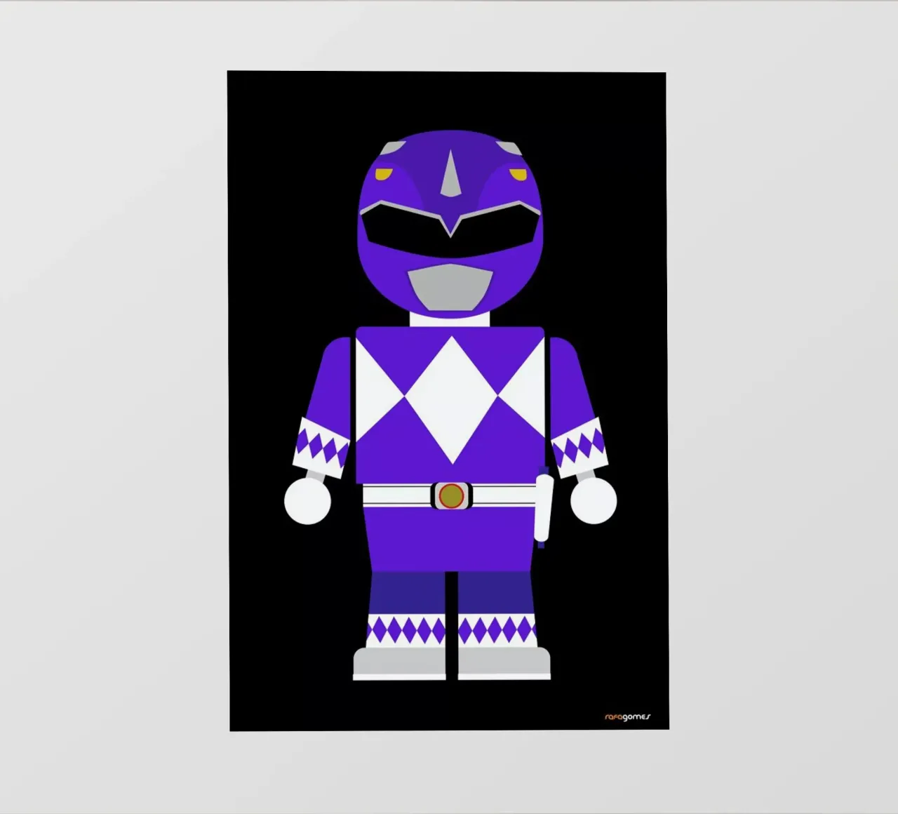 Power Ranger Toy Blue pellicola backlit da Rafa Gomes