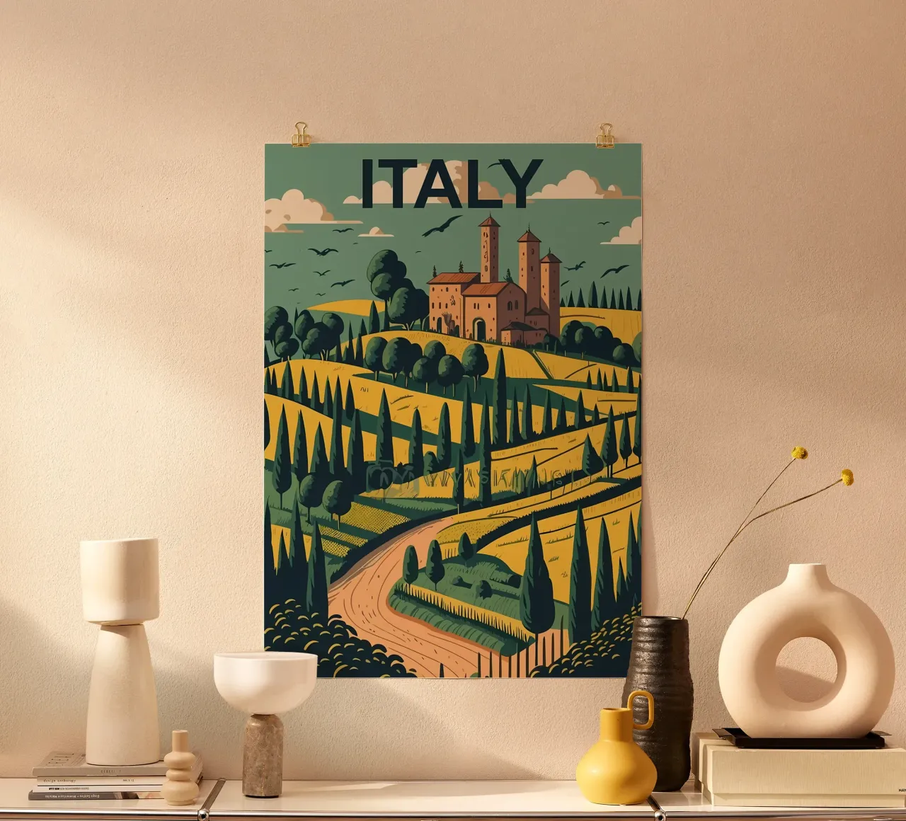 Italy City poster by Delaplane