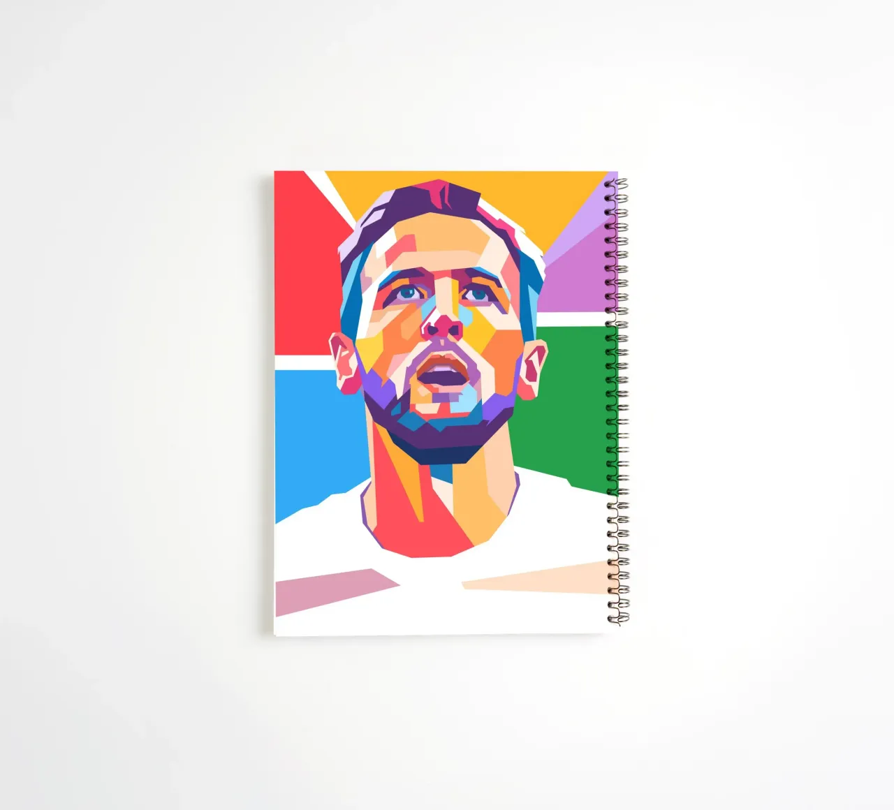 Harry Kane on WPAP art style spiral notebook by Hantamrata