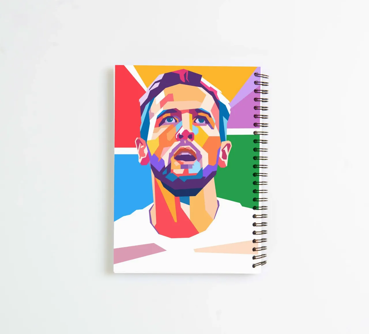 Harry Kane on WPAP art style spiral notebook by Hantamrata