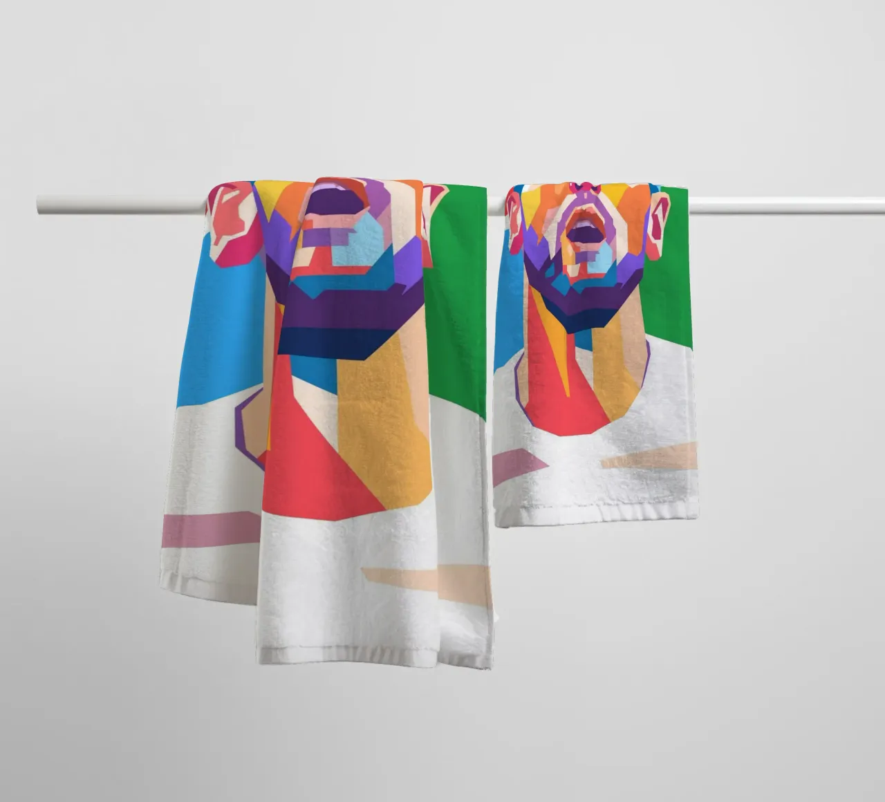 Harry Kane on WPAP art style towel by Hantamrata
