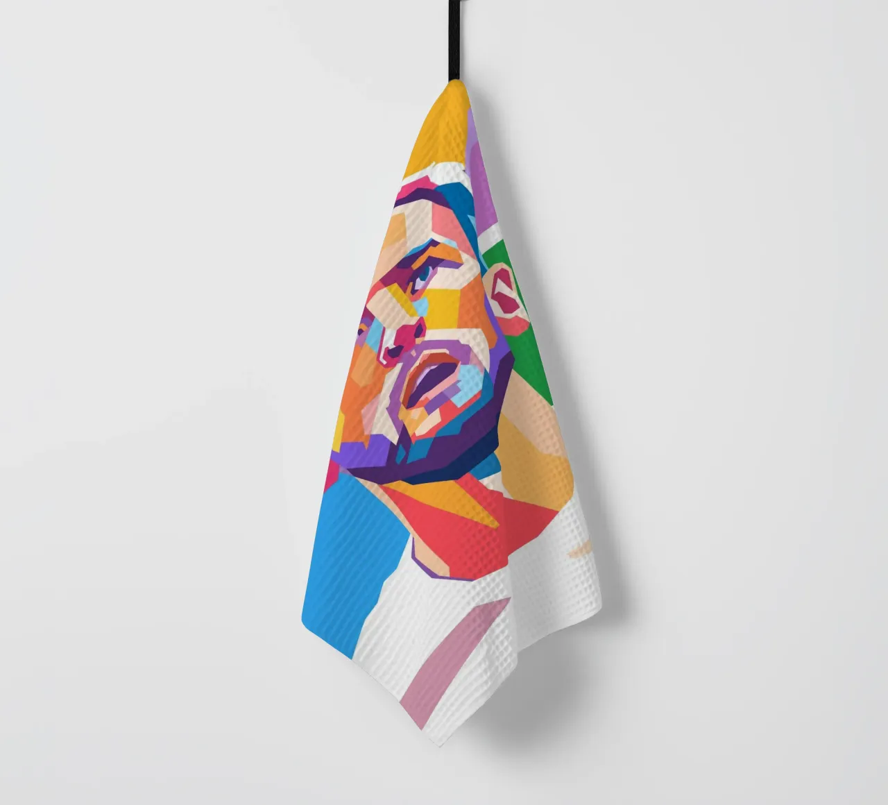 Harry Kane on WPAP art style tea towel by Hantamrata
