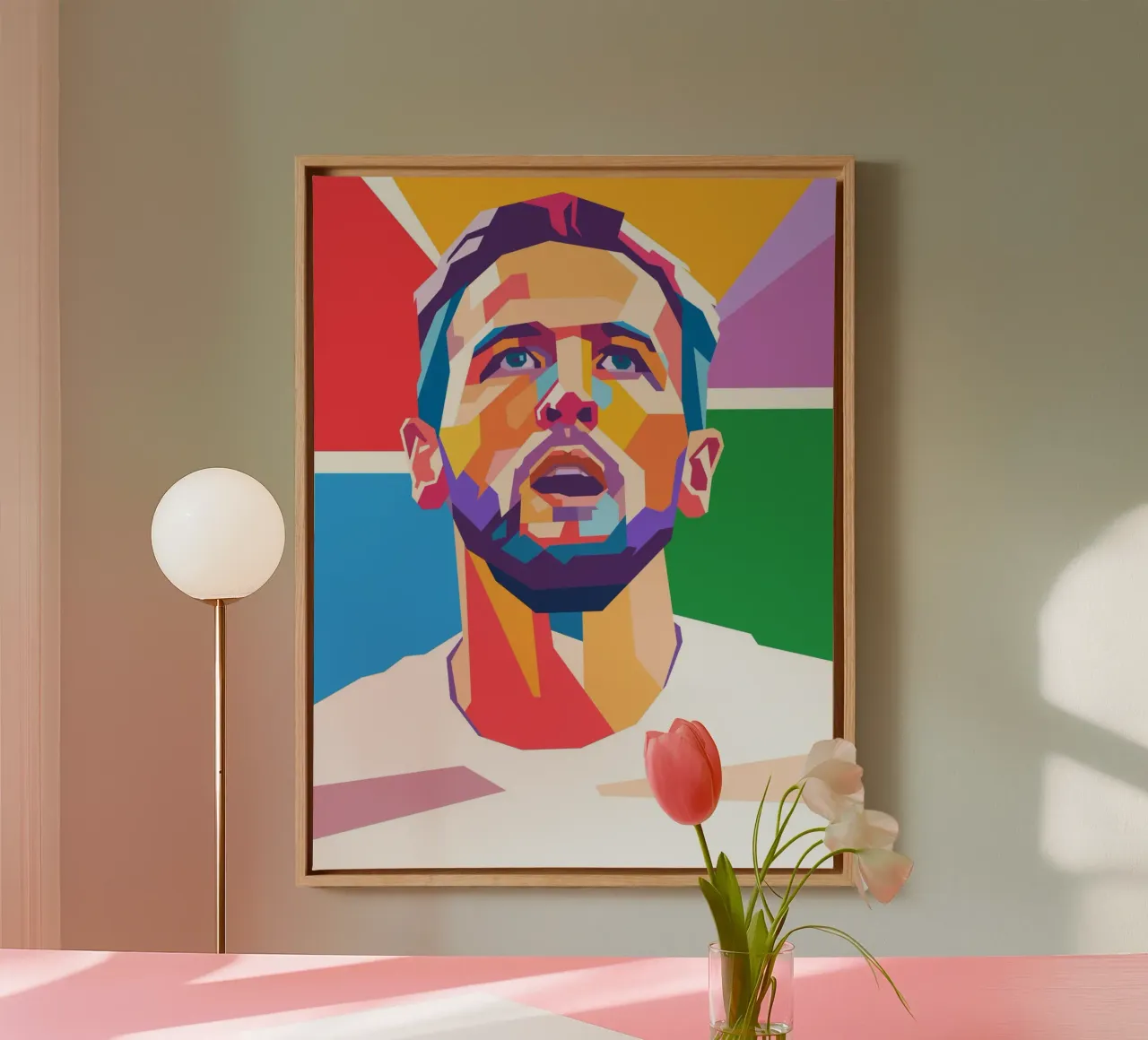 Harry Kane on WPAP art style canvas by Hantamrata