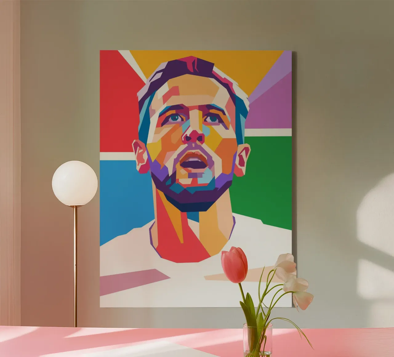 Harry Kane on WPAP art style canvas by Hantamrata