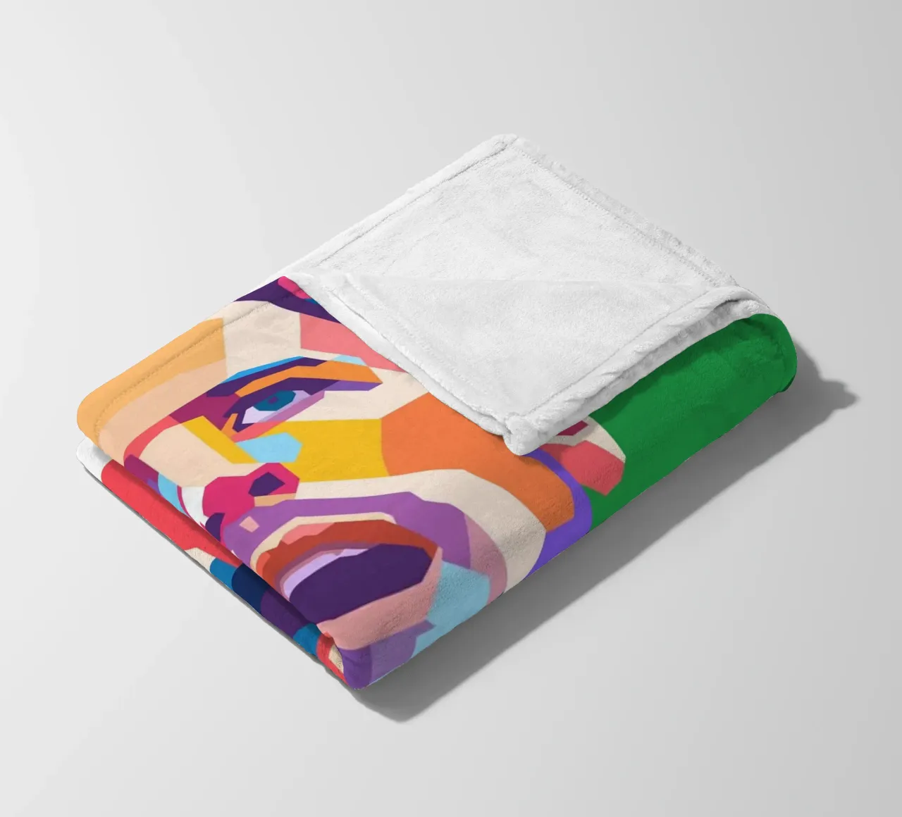 Harry Kane on WPAP art style fleece blanket by Hantamrata