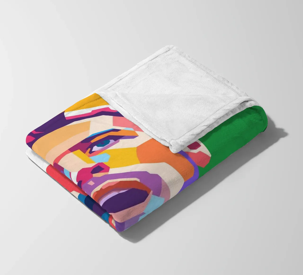 Harry Kane on WPAP art style fleece blanket by Hantamrata