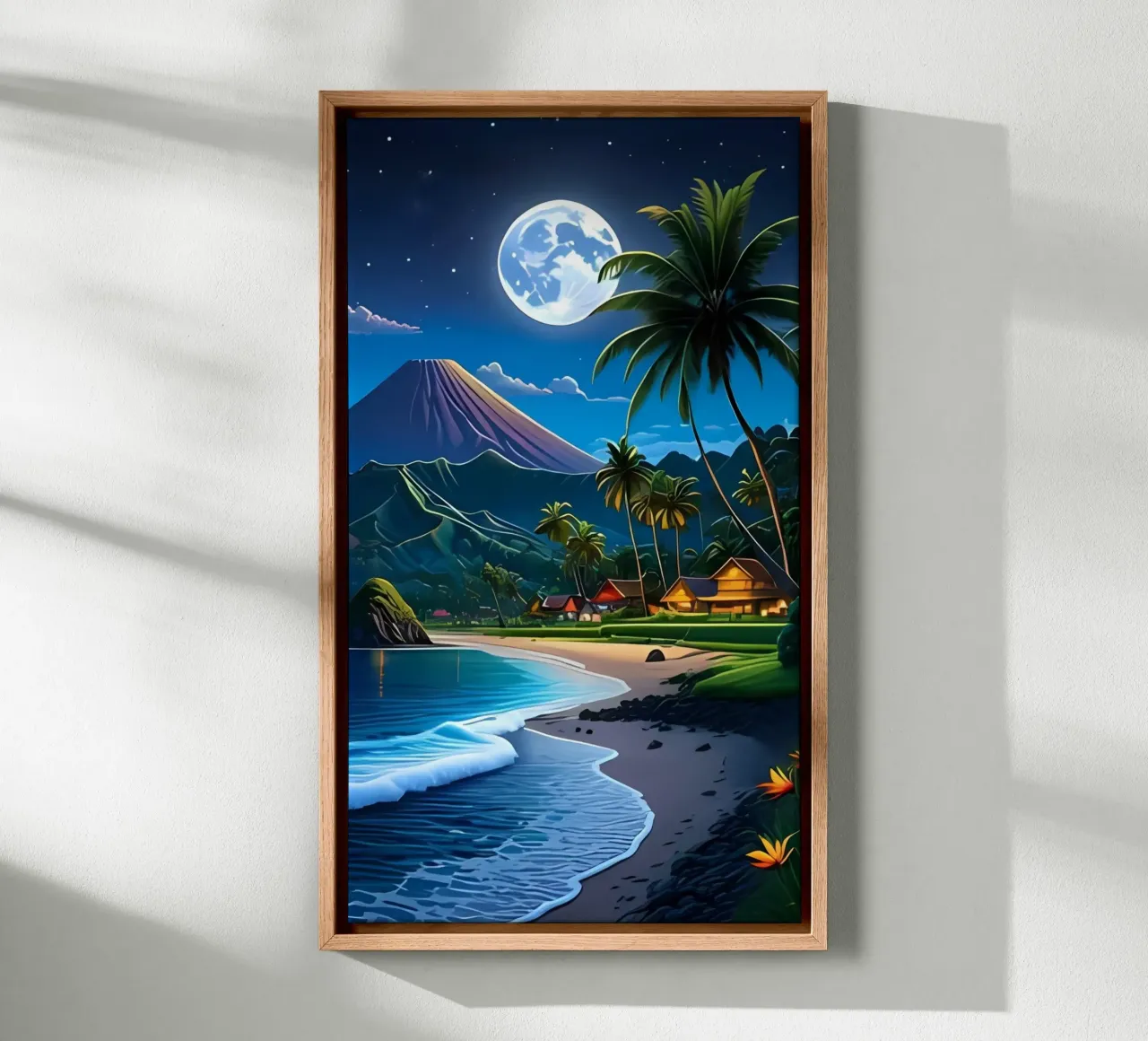 Minimalist Poster 34 canvas with Floater frame by Kadynce