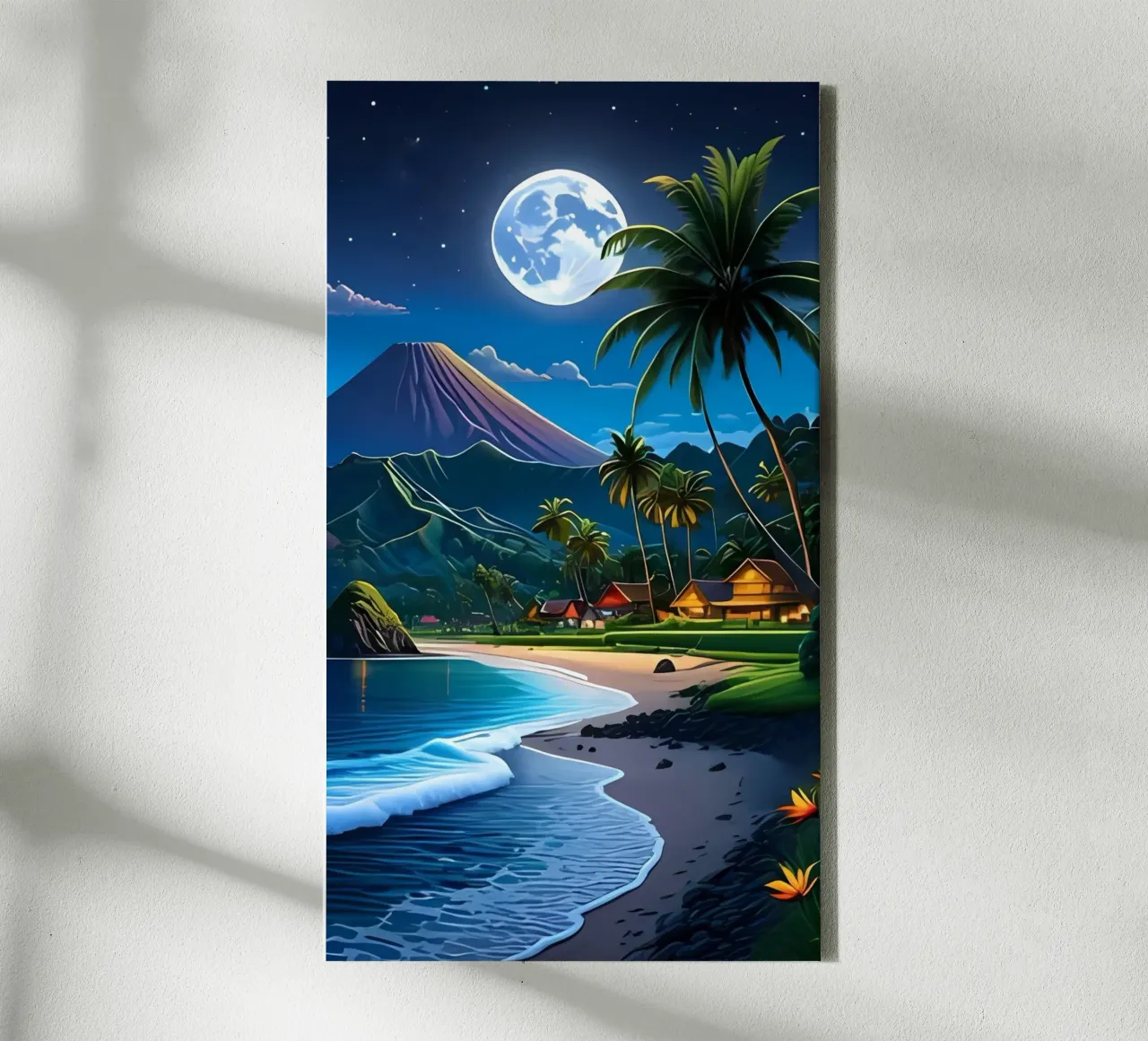 Minimalist Poster 34 canvas with Floater frame by Kadynce