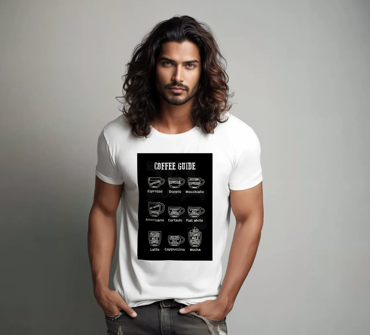 Tabella dei tipi di caffè t-shirt da Eames