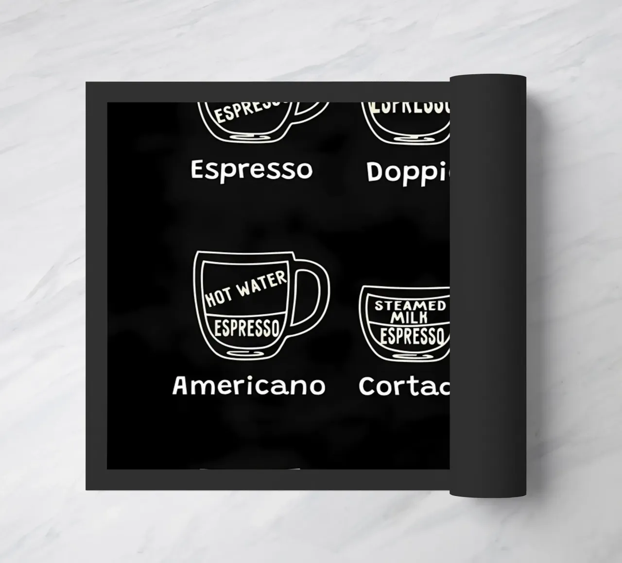 Tabella dei tipi di caffè zerbino da Eames