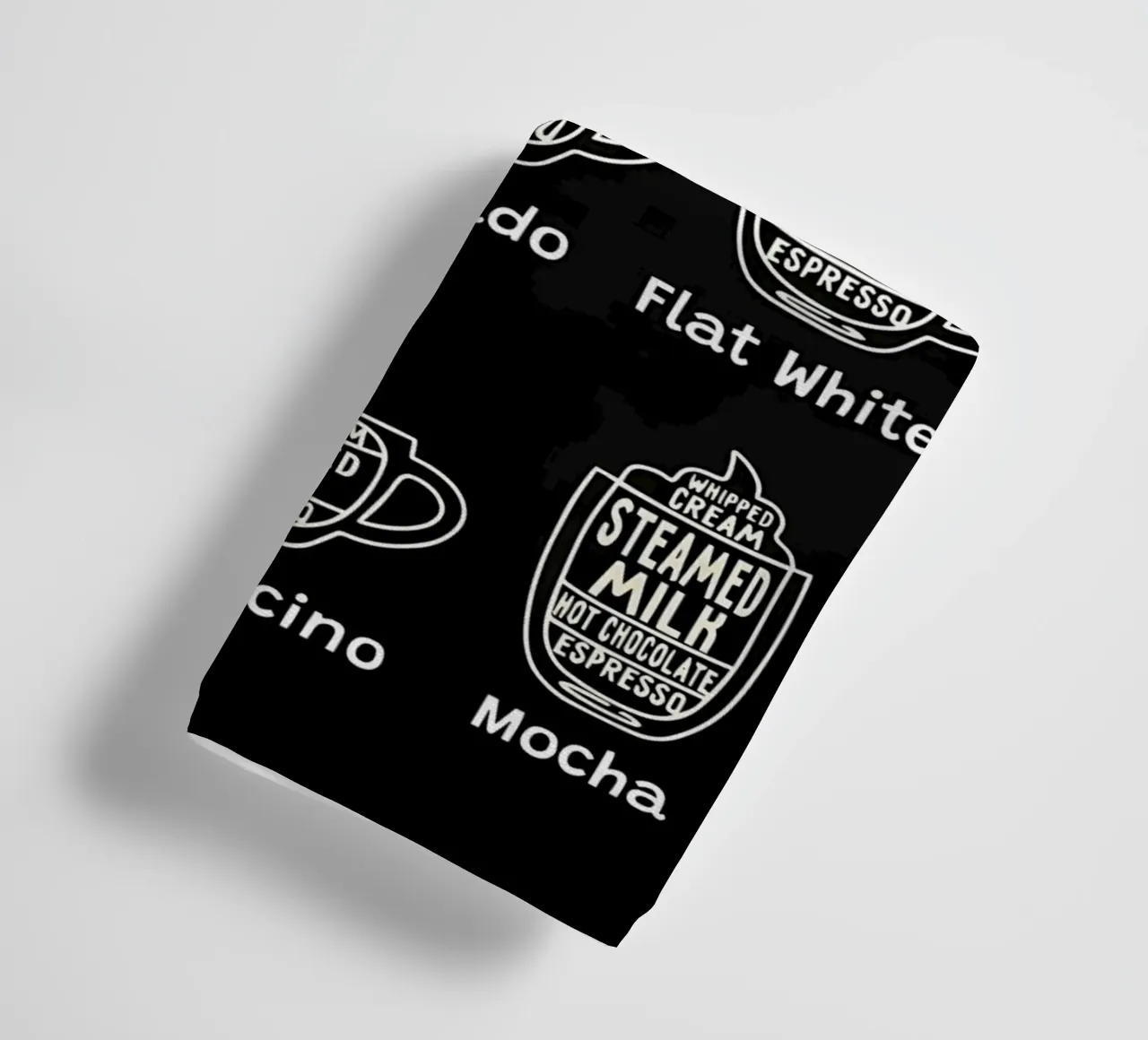 Tabella dei tipi di caffè asciugamano da bagno da Eames