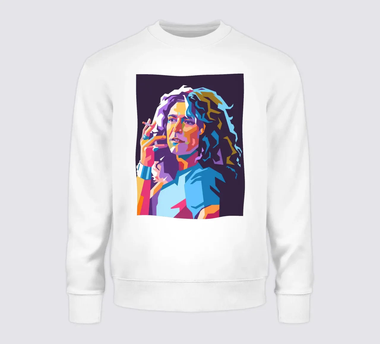 Ritratto pop art di Robert Plant felpa da Hantamrata