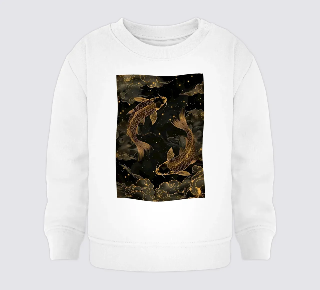 Pesce koi giapponese Yin Yang felpa neonato da Mikesell