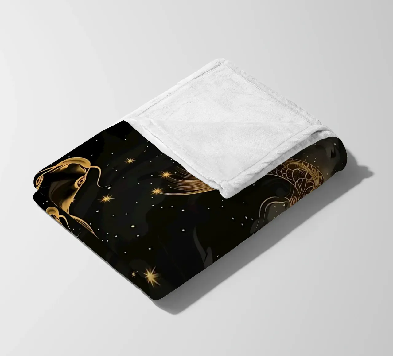 Pesce koi giapponese Yin Yang coperta in pile da Mikesell