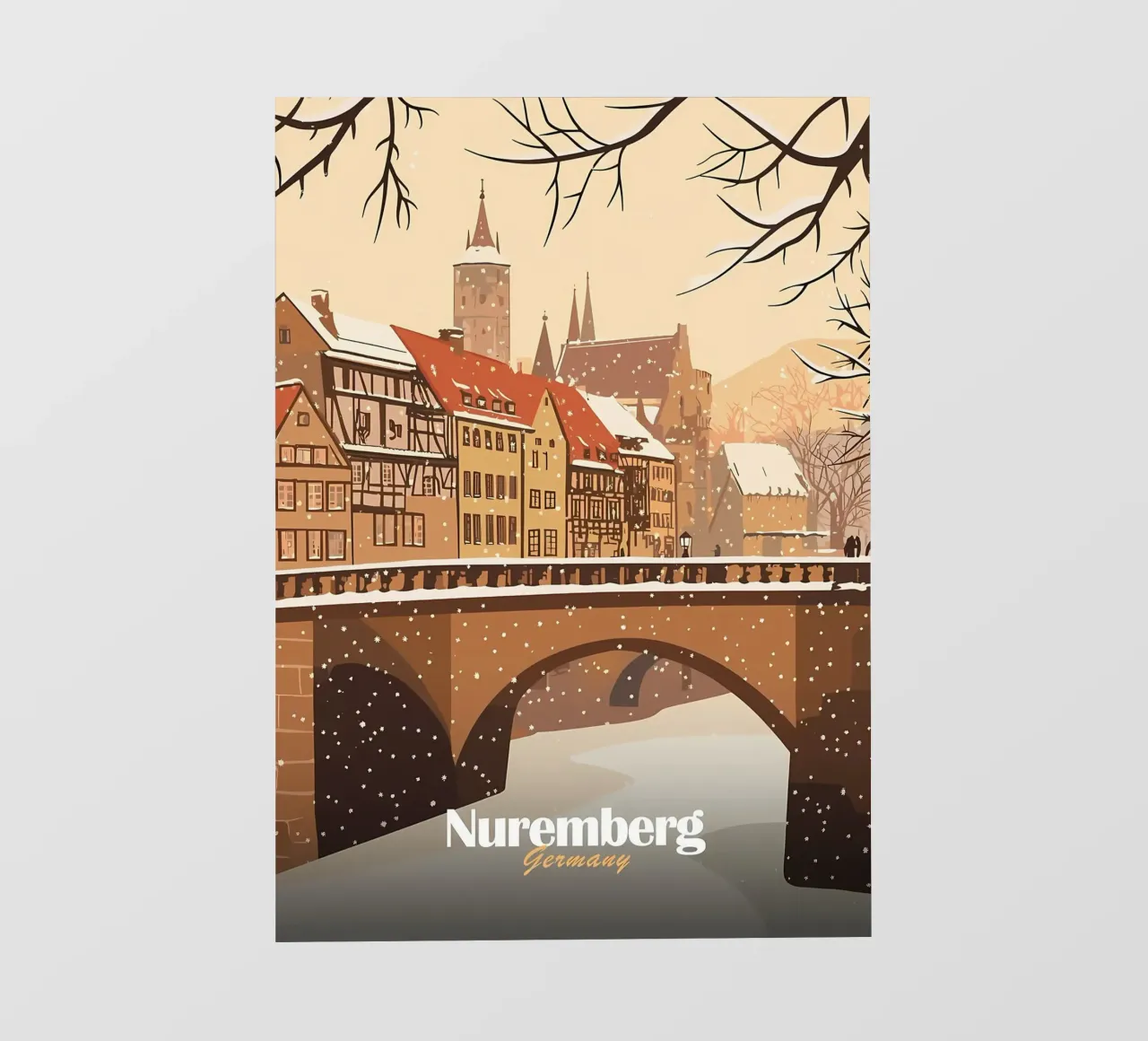 Nuremberg Winter Scene pvc cover by Ginnery