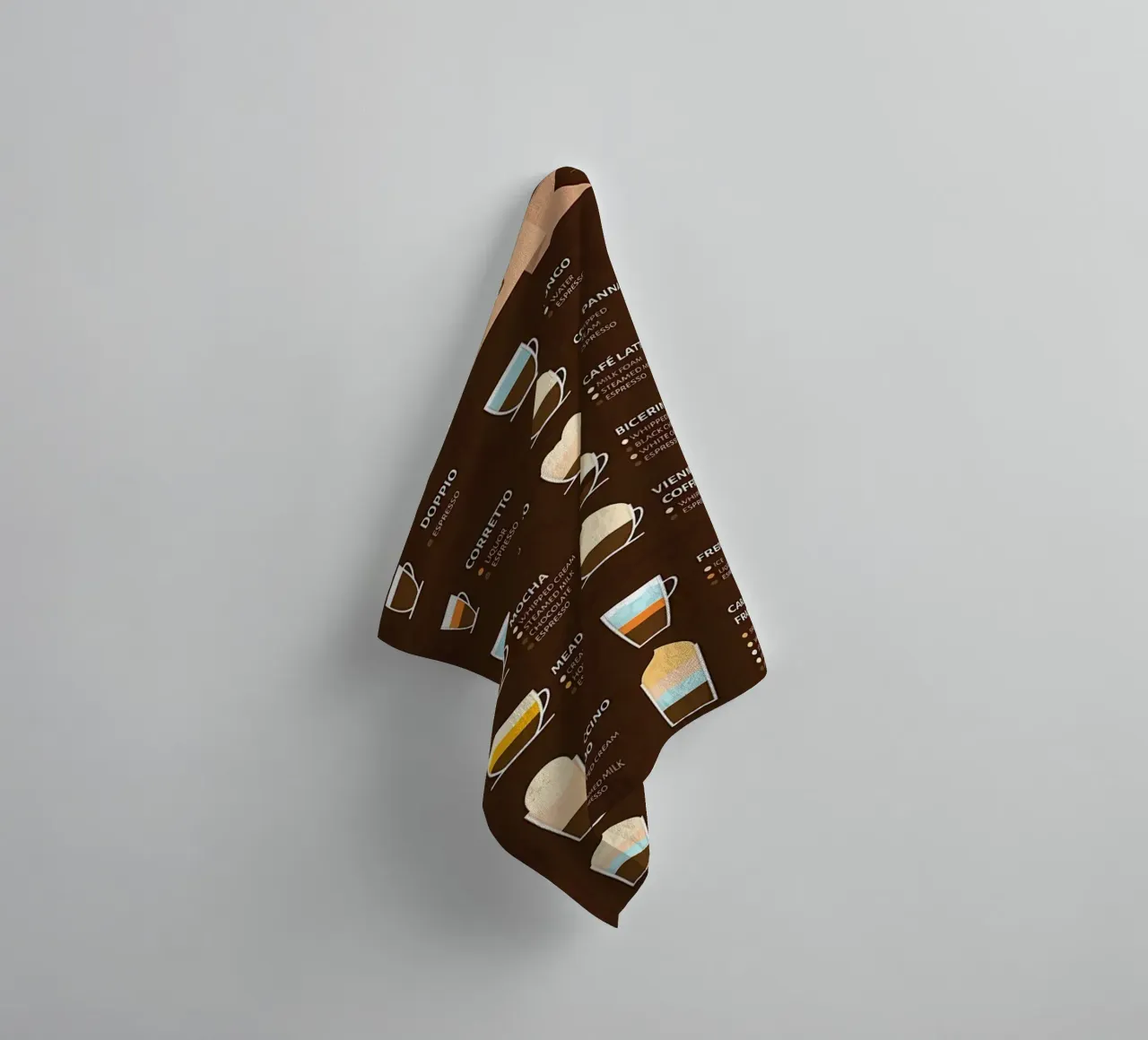 Espresso Romanor towel by Eames