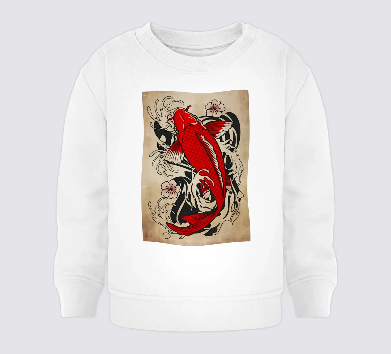 Pesce Koi giapponese felpa neonato da Delaplane