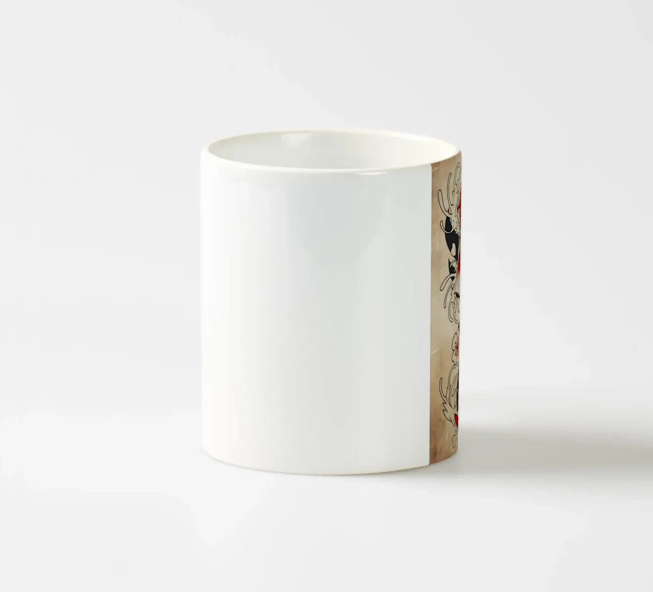 Koi Fish Japanese ceramic mug by Delaplane