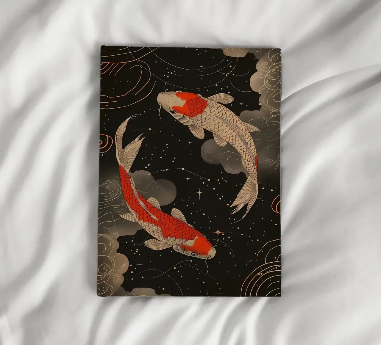Poisson koi japonais Yin Yang carnet de notes de Mikesell