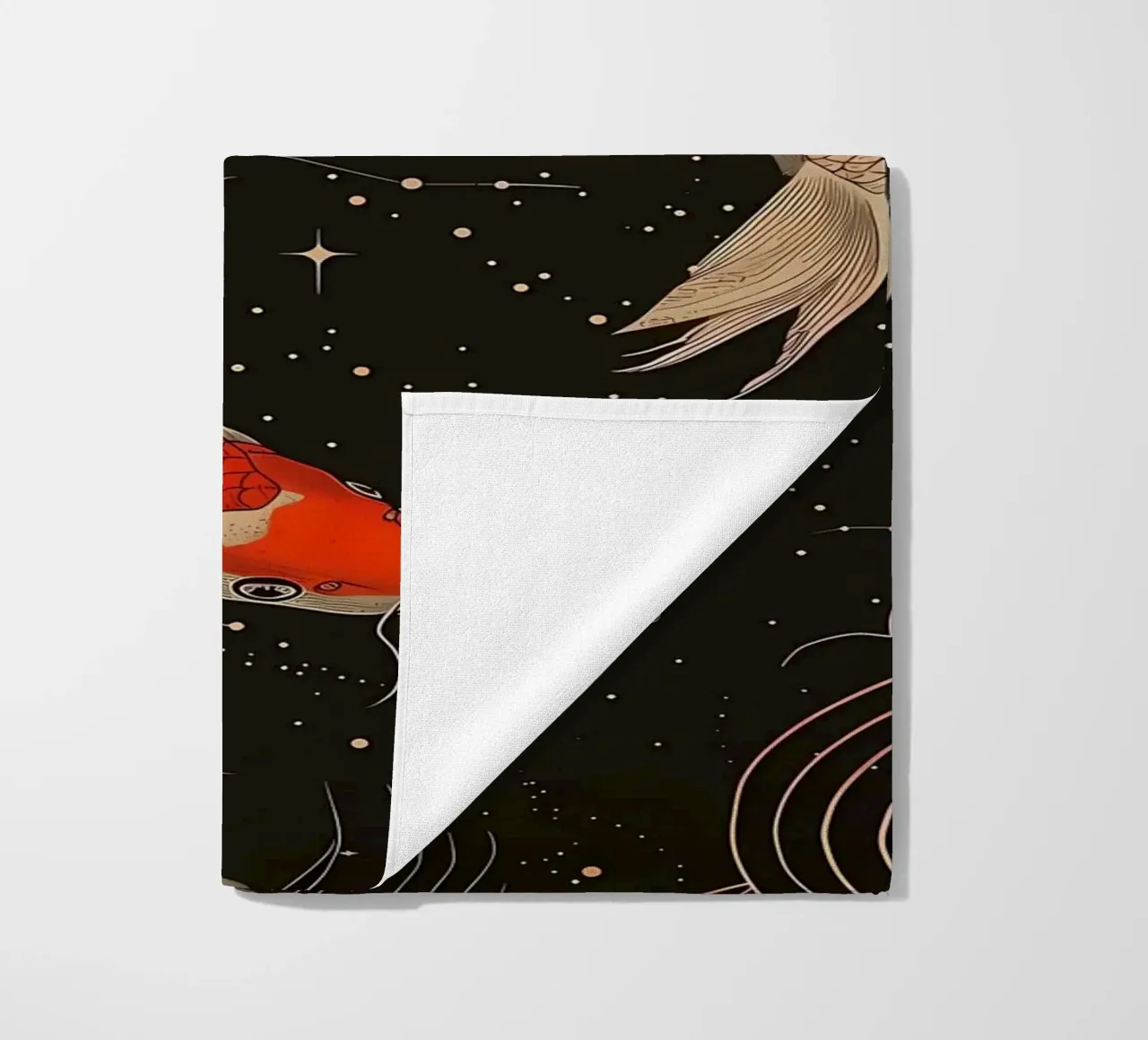 Pesce koi giapponese Yin Yang telo mare da Mikesell